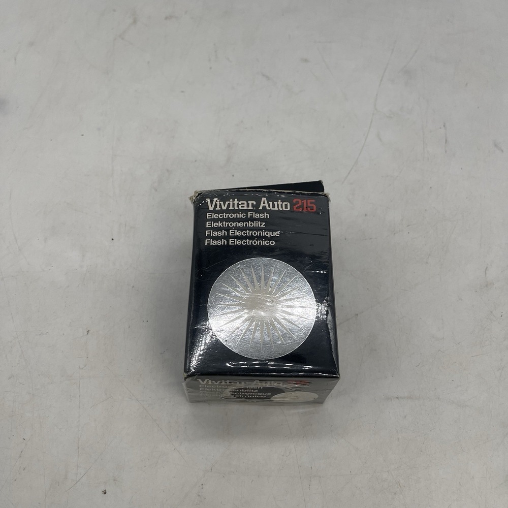 Vintage Vivitar Auto 215 Camera Flash New Unused